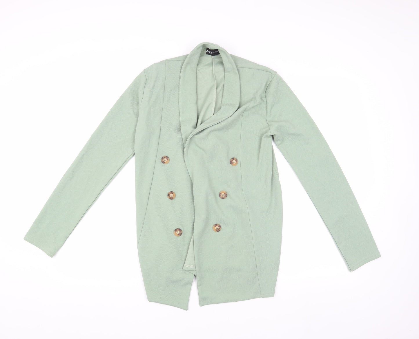 Womens UK Size 4 PRETTYLITTLETHING Green Basic Jacket