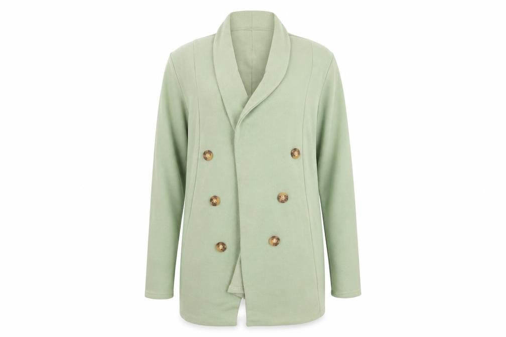 Womens UK Size 4 PRETTYLITTLETHING Green Basic Jacket