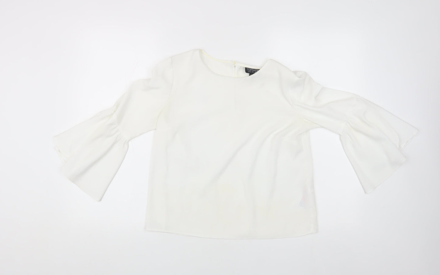 Womens UK Size 8 Topshop White  Blouse
