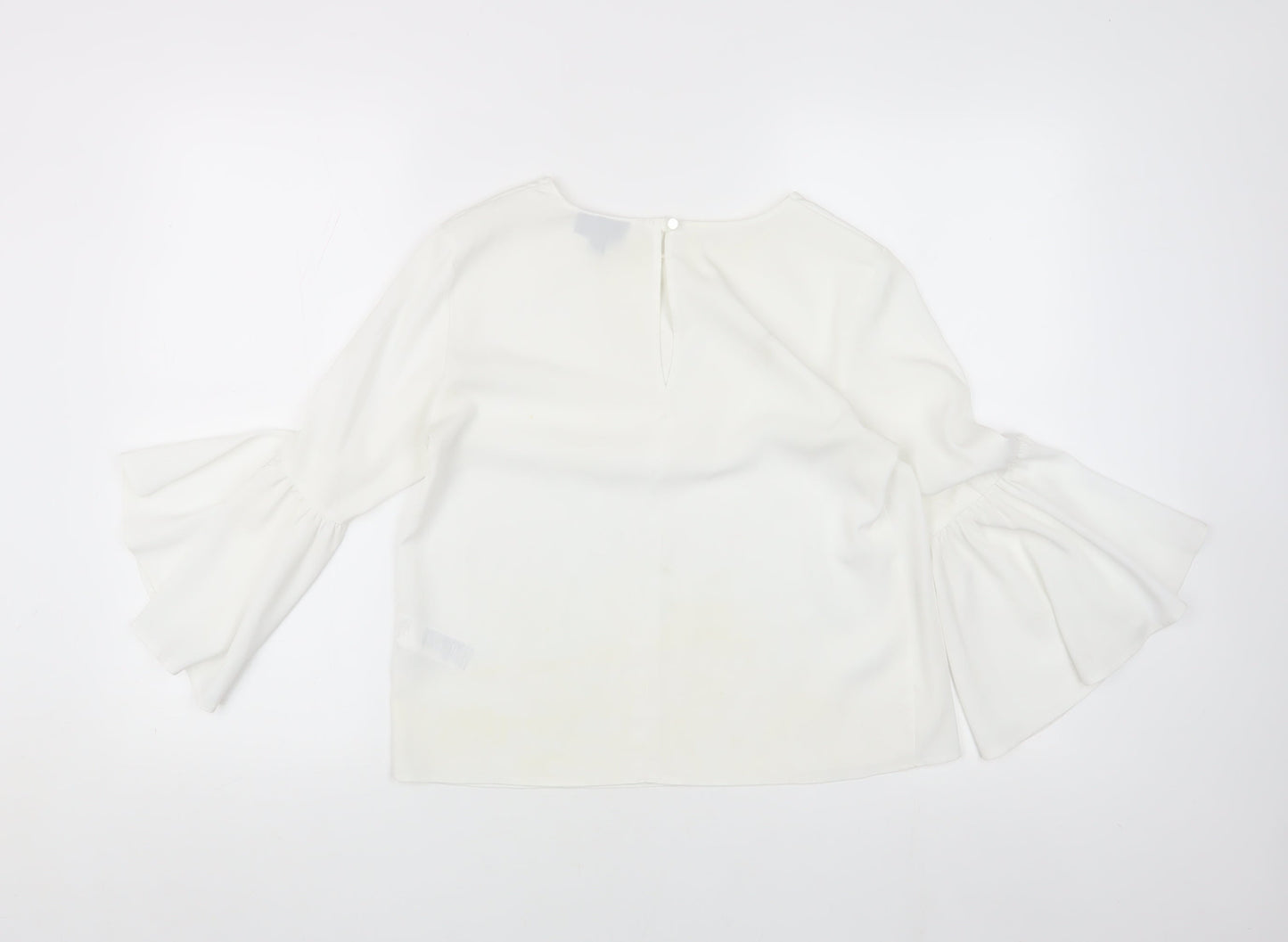 Womens UK Size 8 Topshop White  Blouse