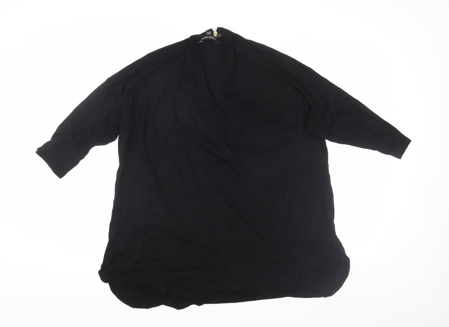 Capsule Women's Black Jersey High Neck Zip Top