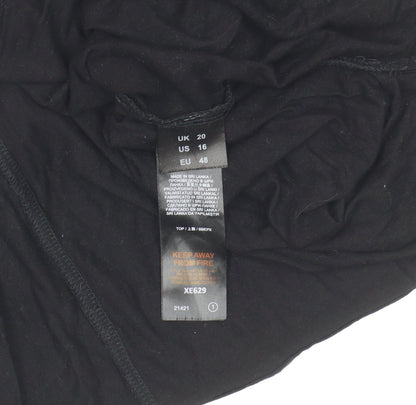 Capsule Women's Black Jersey High Neck Zip Top