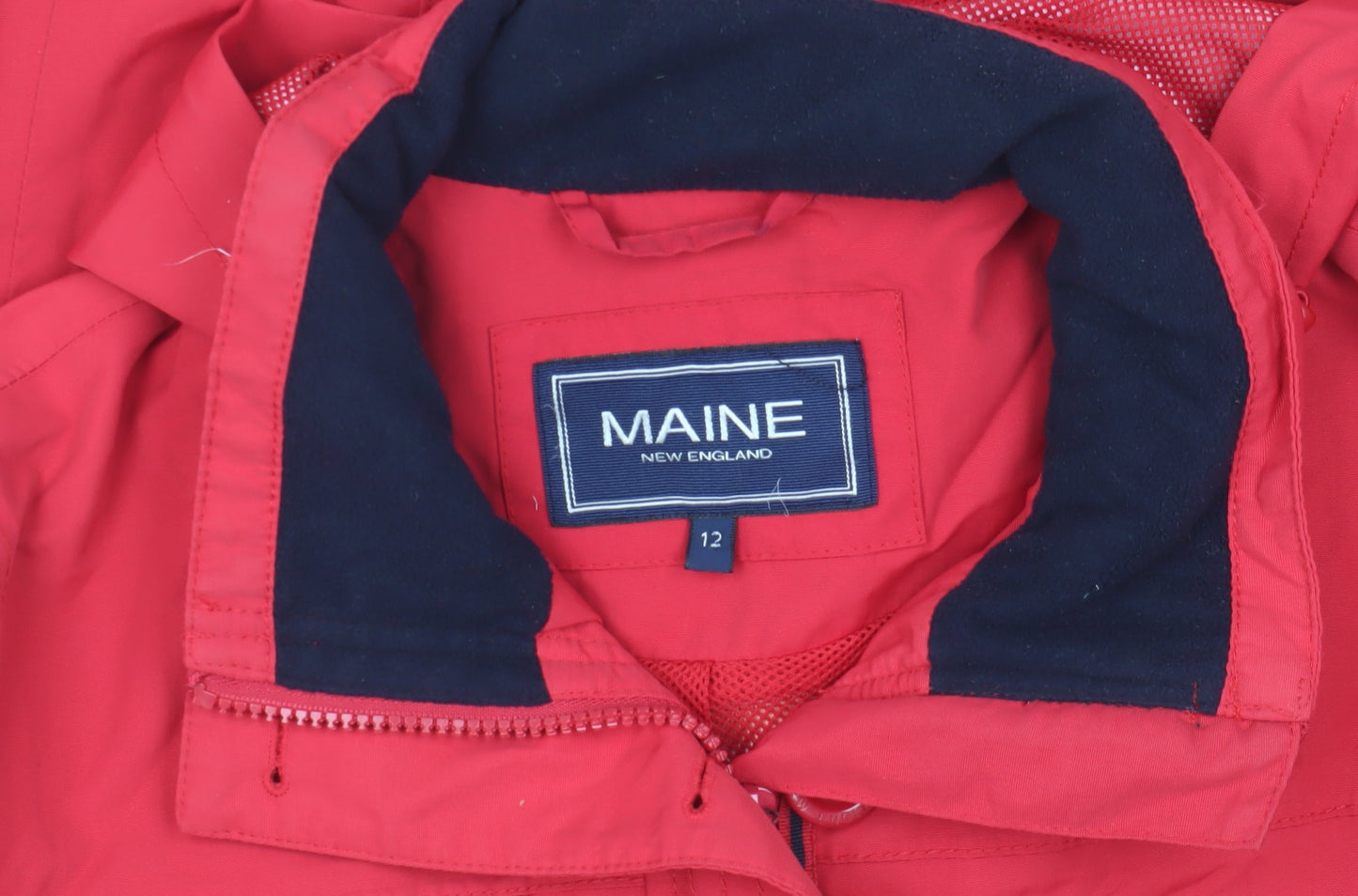 Maine Women's Red Parka Jacket Size 12