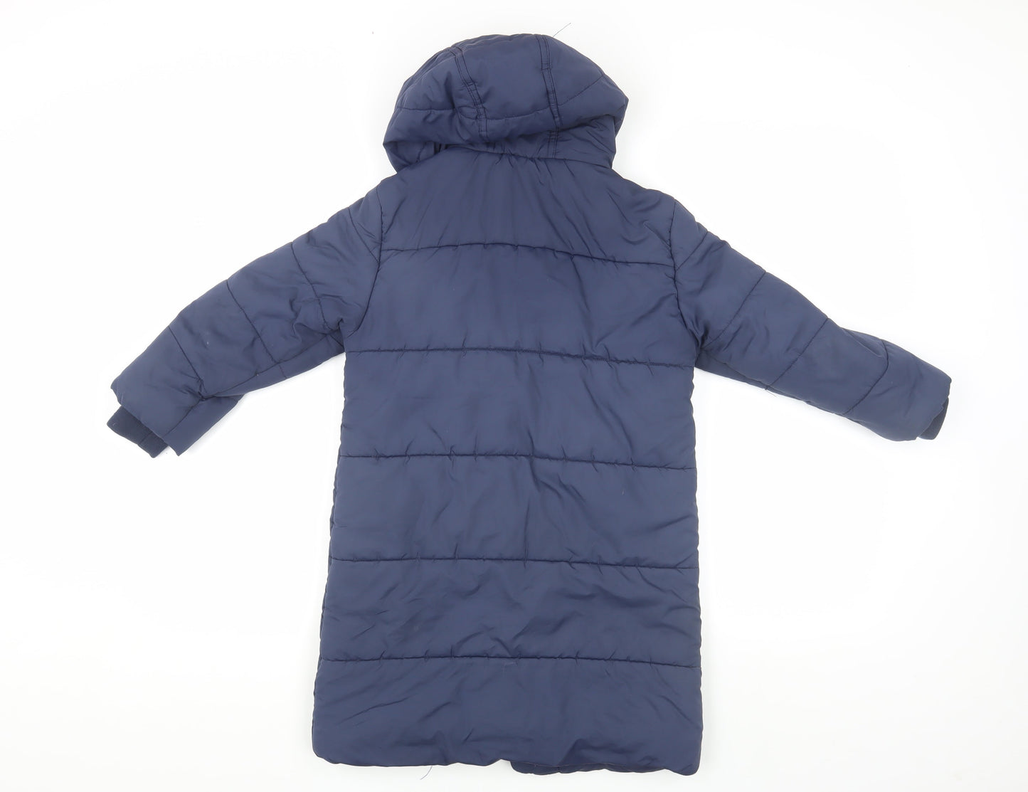 John Lewis Boys Blue Puffer Jacket 5 Years Hooded Winter Coat