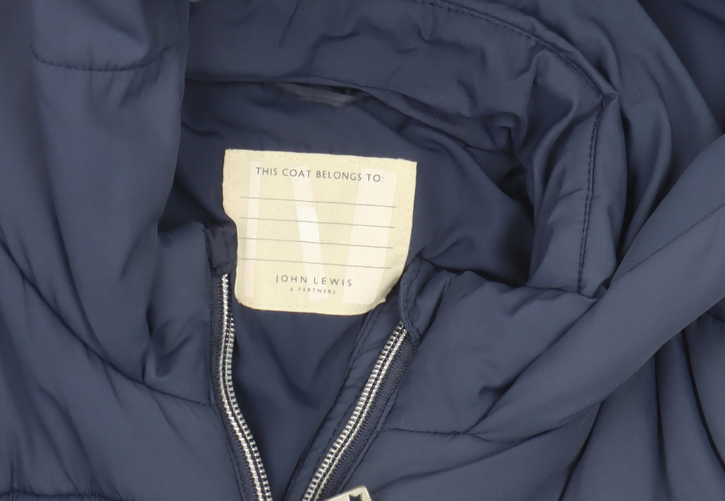 John Lewis Boys Blue Puffer Jacket 5 Years Hooded Winter Coat
