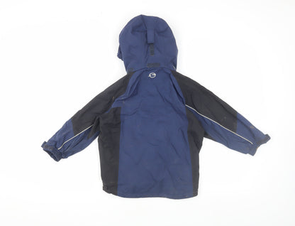 Sprayway Boys Blue/Black Parka Jacket 4-5 Years Waterproof Hooded