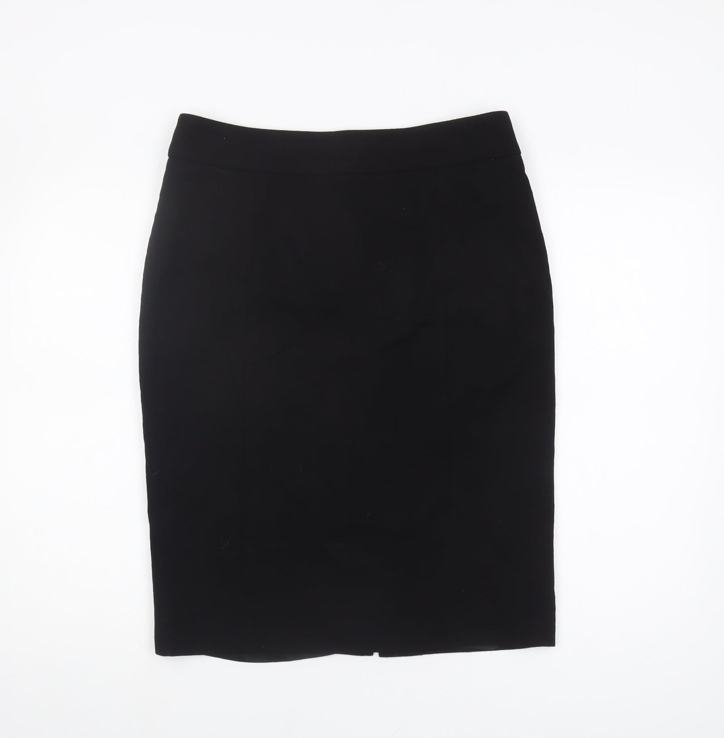 LK Bennett Women's Black Wool Pencil Skirt, Size 12
