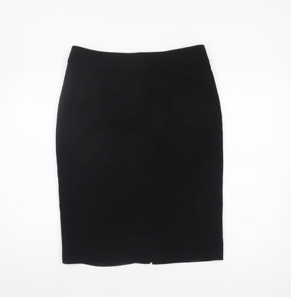 LK Bennett Women's Black Wool Pencil Skirt, Size 12