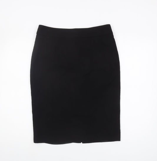 LK Bennett Women's Black Wool Pencil Skirt, Size 12
