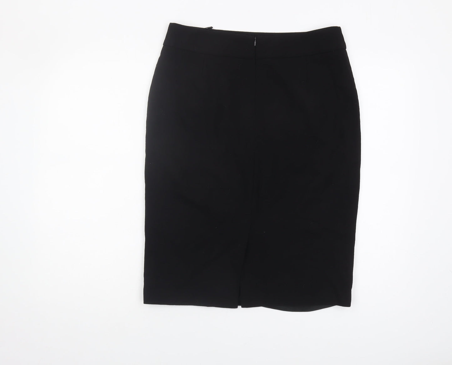 LK Bennett Women's Black Wool Pencil Skirt, Size 12