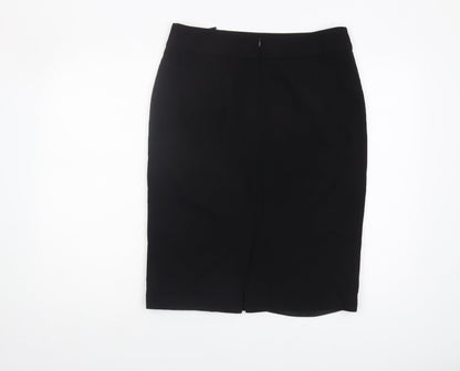 LK Bennett Women's Black Wool Pencil Skirt, Size 12