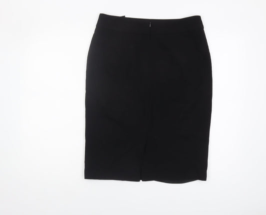 LK Bennett Women's Black Wool Pencil Skirt, Size 12