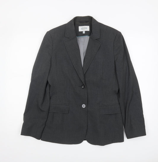 Next Women's Black Blazer, Size 12, Notch Lapel, Workwear