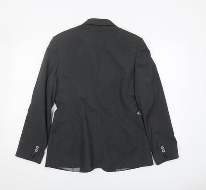 Next Women's Black Blazer, Size 12, Notch Lapel, Workwear
