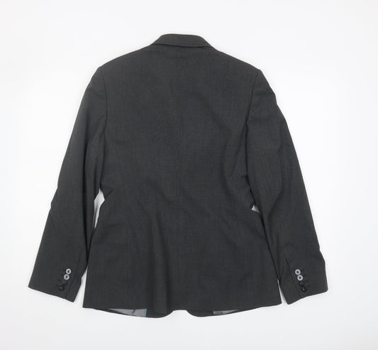 Next Women's Black Blazer, Size 12, Notch Lapel, Workwear