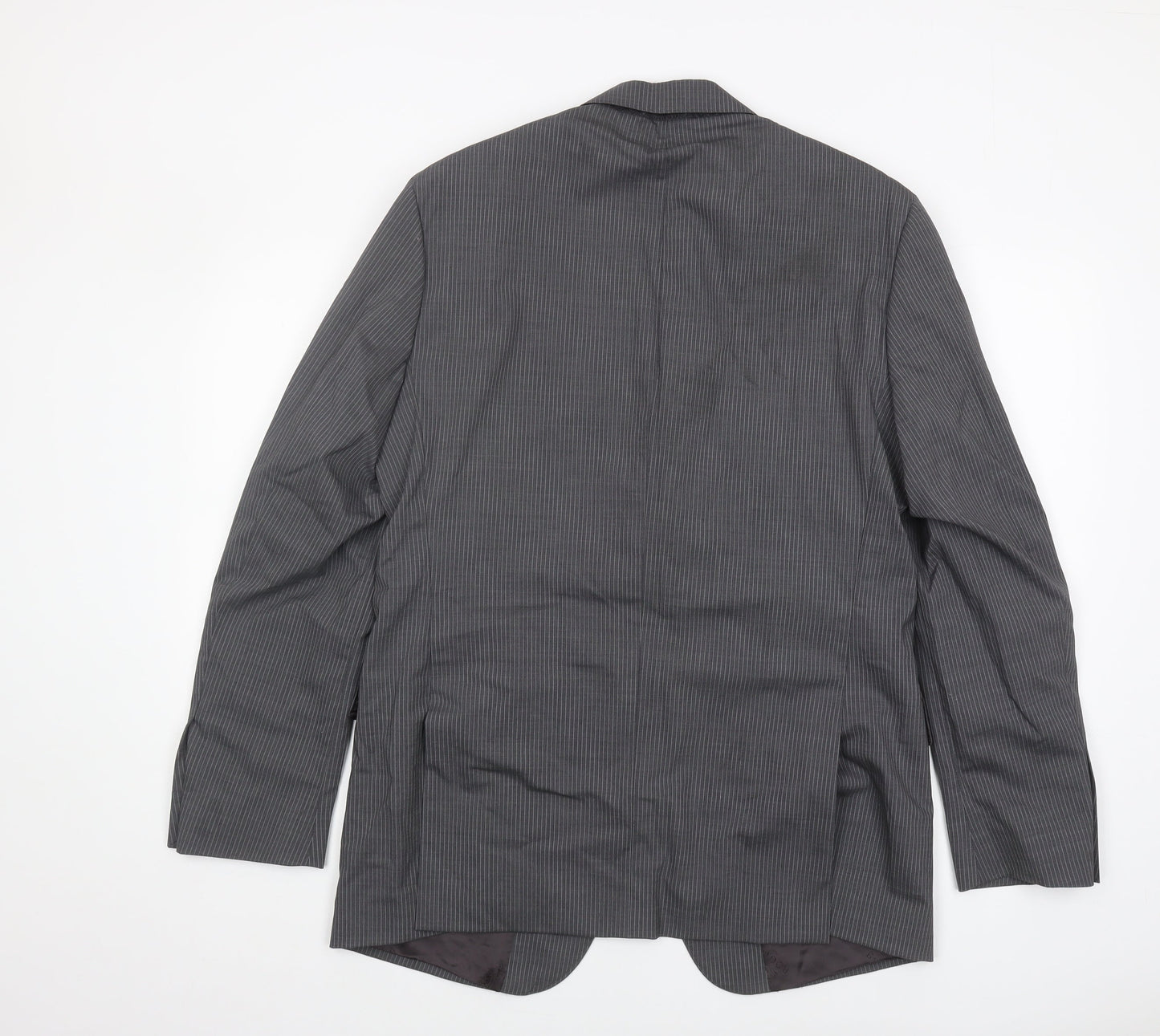 Boggi Grey Men's Blazer UK 40 Classic Striped Jacket