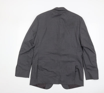 Boggi Grey Men's Blazer UK 40 Classic Striped Jacket