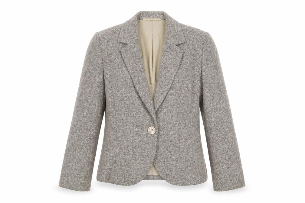 Womens UK Size 12 Minosa Petites Grey Blazer