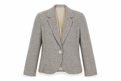 Womens UK Size 12 Minosa Petites Grey Blazer
