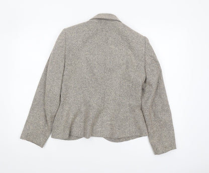 Womens UK Size 12 Minosa Petites Grey Blazer