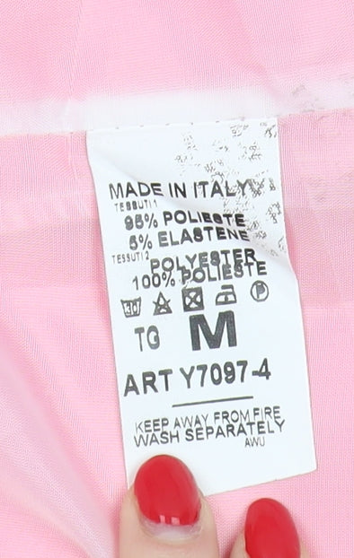 Stylewise Women's Pink Blazer M with Shawl Lapel