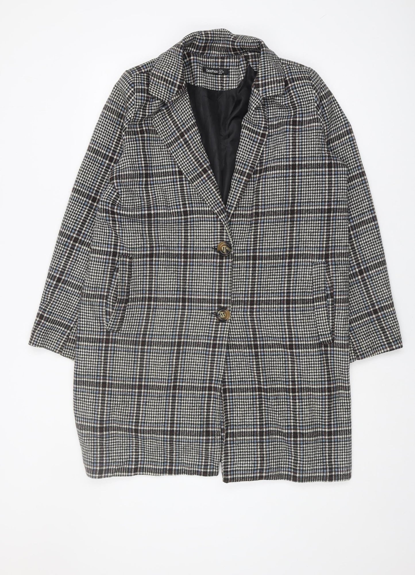 Womens UK Size 12 Boohoo Multicoloured Plaid