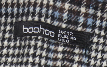 Womens UK Size 12 Boohoo Multicoloured Plaid