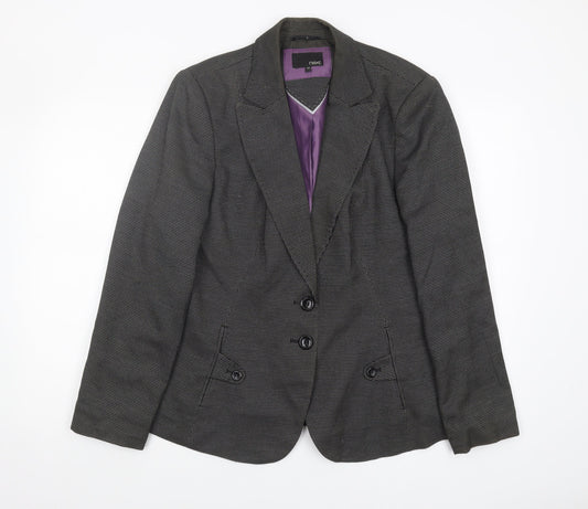 Next Women's Black Check Blazer Size 18 Business Suit