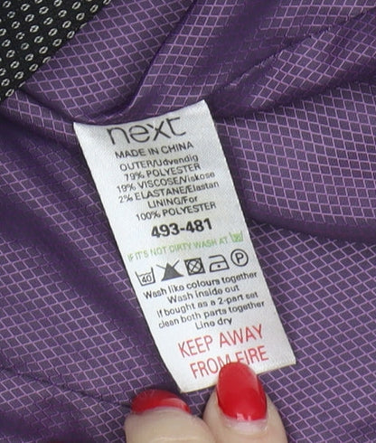 Next Women's Black Check Blazer Size 18 Business Suit