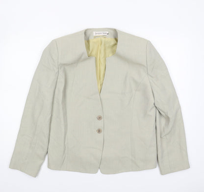 Jacques Vert Beige Women's Blazer Size 18, Regular Fit