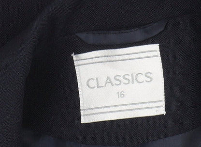 Classics Women's Black Blazer Size 16 Stylish Workwear