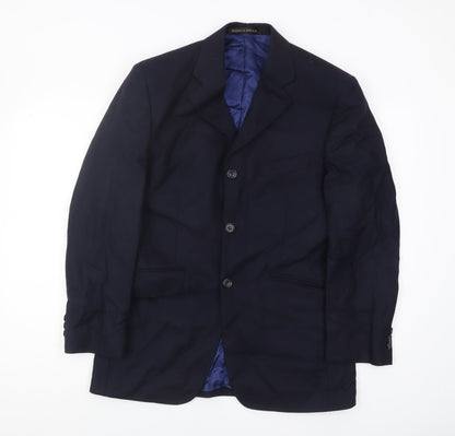 Mens UK Size 36 Marks and Spencer Regular Blue Suit Jacket