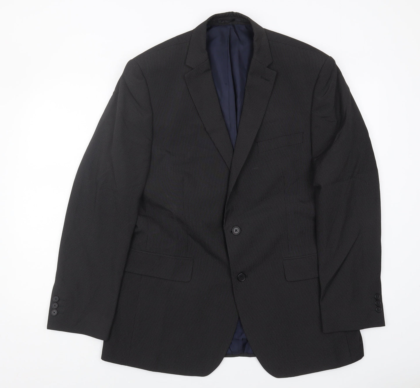 Mens UK Size 42 Debenhams Regular Black Suit Jacket