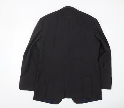 Mens UK Size 42 Debenhams Regular Black Suit Jacket