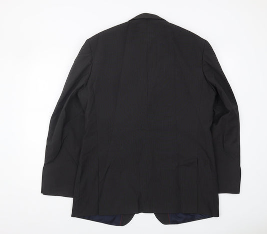 Mens UK Size 42 Debenhams Regular Black Suit Jacket