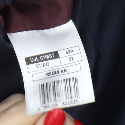 Mens UK Size 42 Debenhams Regular Black Suit Jacket