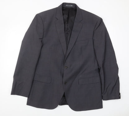 Mens UK Size 46 Calvin Klein Regular Black Suit Jacket