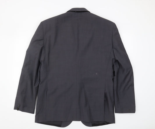 Mens UK Size 46 Calvin Klein Regular Black Suit Jacket