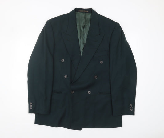 Mens UK Size 40 Marks and Spencer Regular Green Suit Jacket
