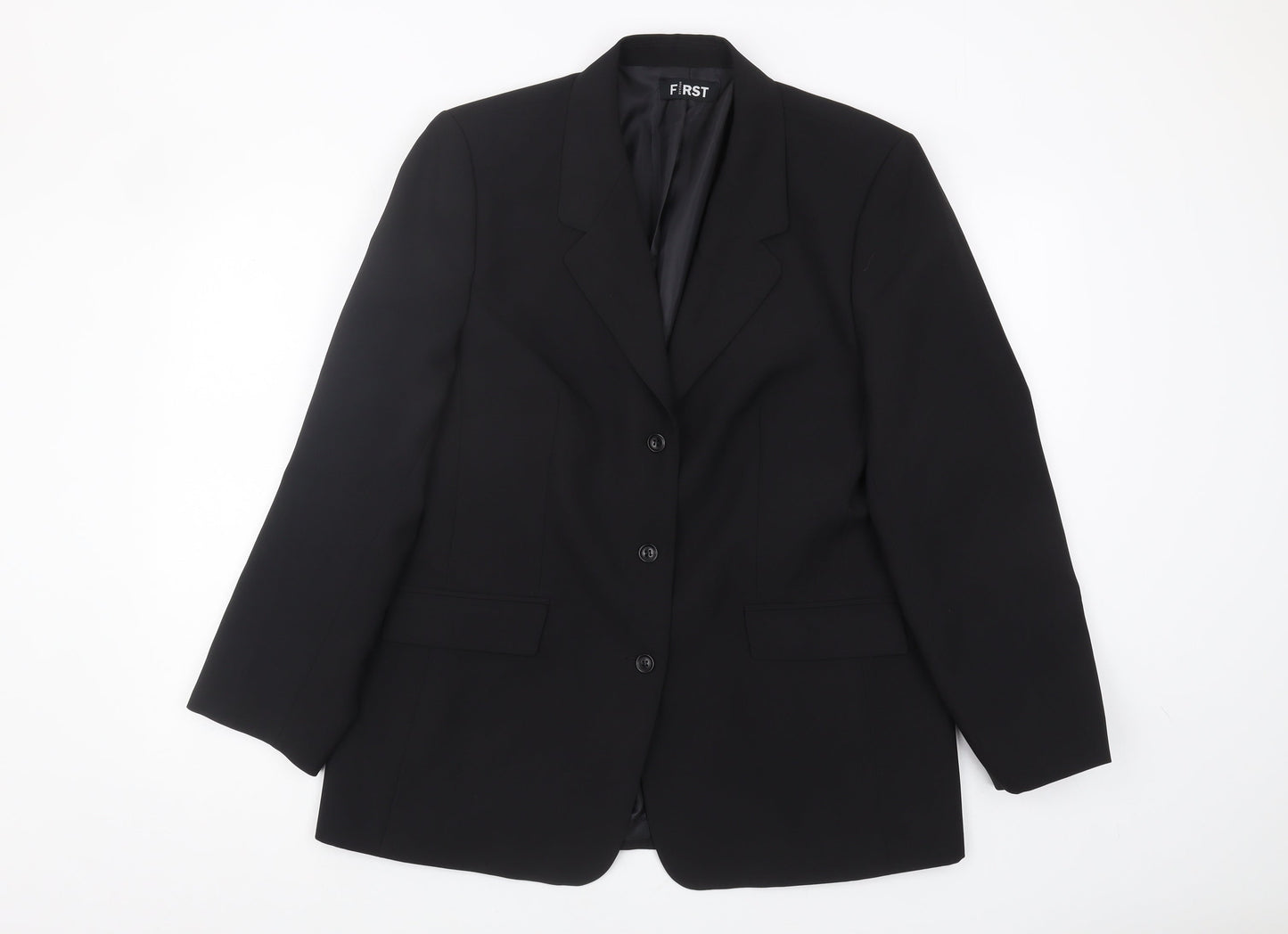 Womens UK Size 16 First Avenue Regular Black Blazer