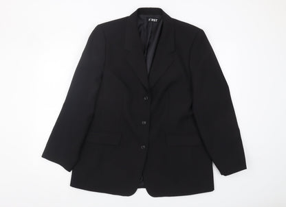 Womens UK Size 16 First Avenue Regular Black Blazer