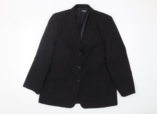 Womens UK Size 16 First Avenue Regular Black Blazer