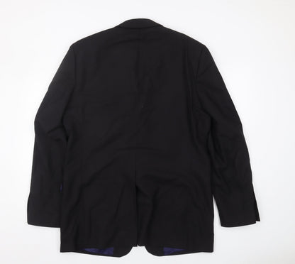 Mens UK Size 42 Daniel Hechter Regular Black Suit Jacket