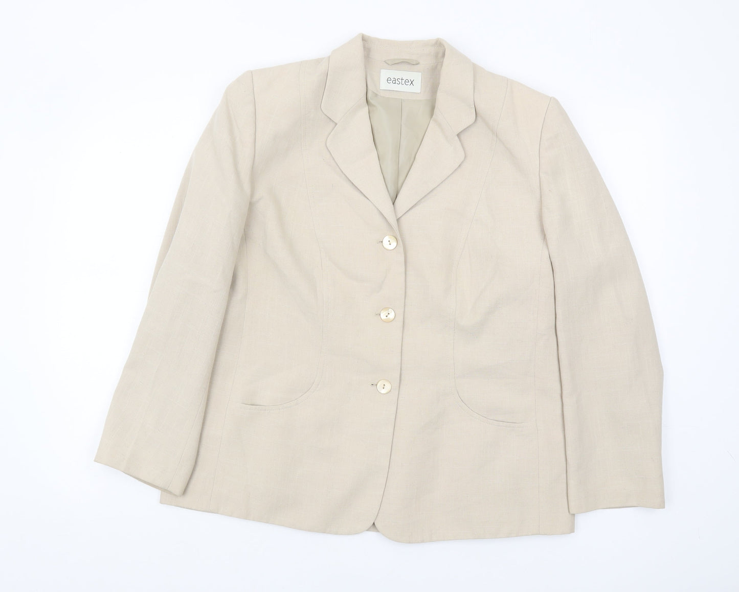 Eastex Beige Women's Blazer Size 14 Classic Fit