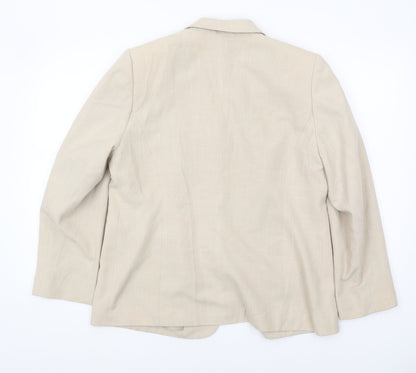 Eastex Beige Women's Blazer Size 14 Classic Fit