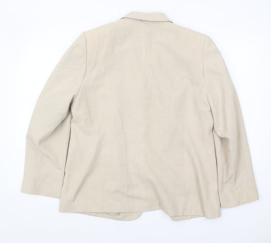 Eastex Beige Women's Blazer Size 14 Classic Fit