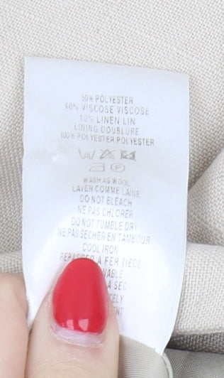 Eastex Beige Women's Blazer Size 14 Classic Fit