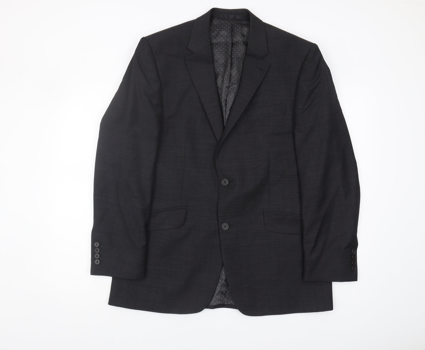 Mens UK Size 40 Jasper Conran Regular Black Suit Jacket