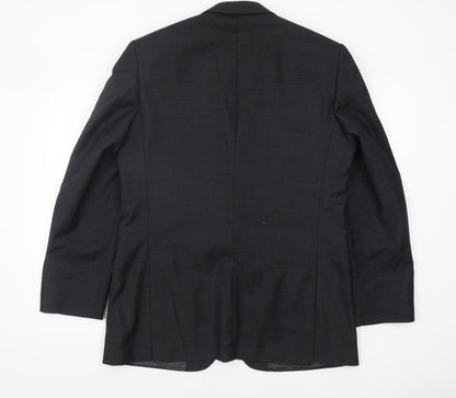Mens UK Size 40 Jasper Conran Regular Black Suit Jacket