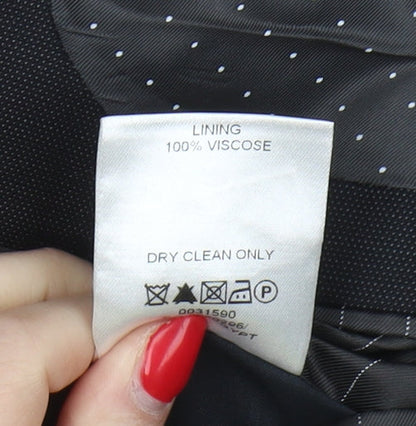 Mens UK Size 40 Jasper Conran Regular Black Suit Jacket